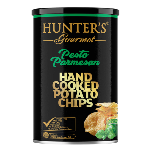PESTO PARMESAN POTATO CHIPS (CAN) 
