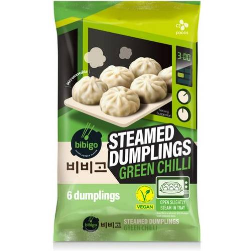 GREEN CHILI STEAMED DUMPLINGS 