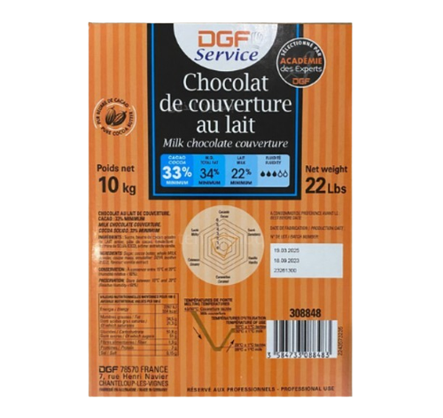 MILK CHOCOLATE COUVERTURE (33%) 