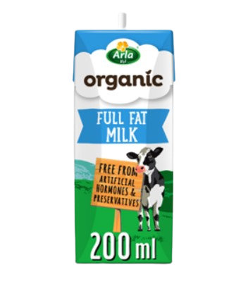 ORGANIC FULL FAT MILK (200ML) 