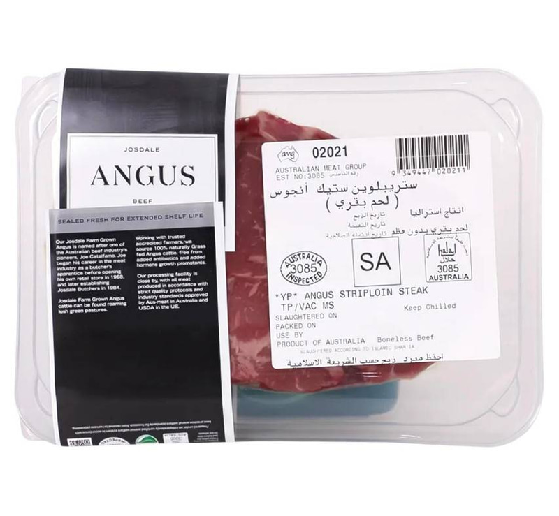 GRASS-FED BLACK ANGUS STRIPLOIN STEAK 