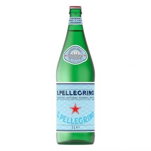 SPARKLING WATER GLASS BOTTLE (1L) 