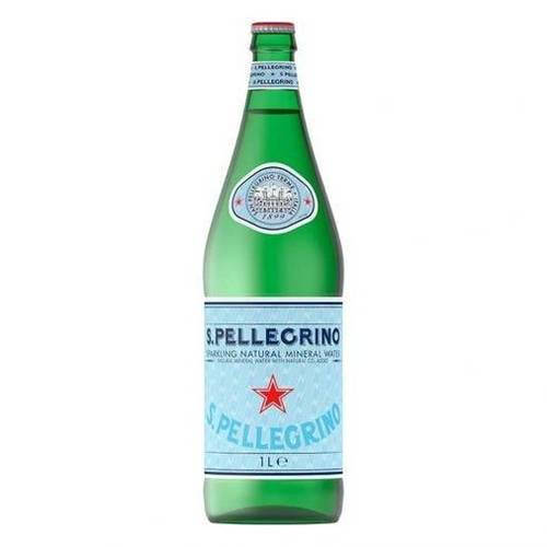 SPARKLING WATER GLASS BOTTLE (1L) 