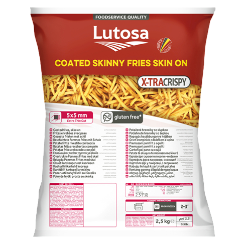 EXTRA CRISPY SKINNY FRIES 5X5 (SKIN ON) 