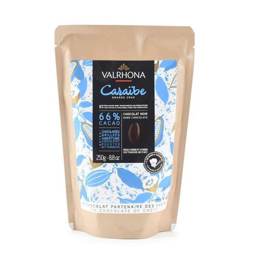 DARK CHOCOLATE FEVES (CARAIBE 66%) (250G) 