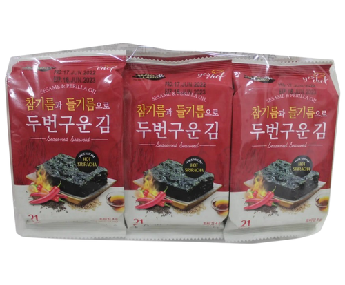 TWICE-ROASTED SEAWEED (SRIRACHA) 