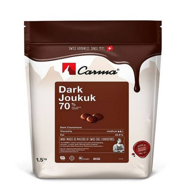 DARK CHOCOLATE COUVERTURE (DARK JOUKUK 70%) 