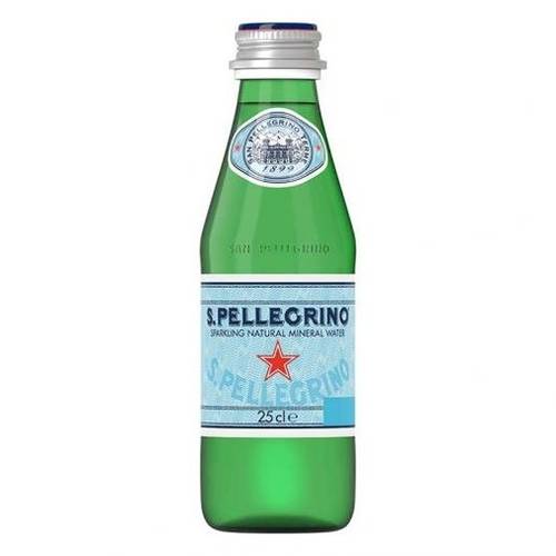 SPARKLING WATER GLASS BOTTLE (250ML) 