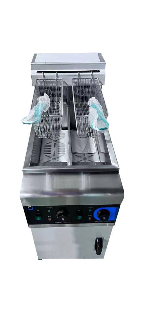 قلاية زيت كهرباء دولاب 2حوض 2شبك سوبر 14+14لتر  موديل امريكي18KW