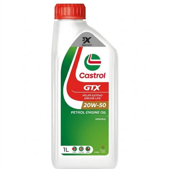 زيت مكينه كاسترول 20W50 تخليقي 5 الاف كم