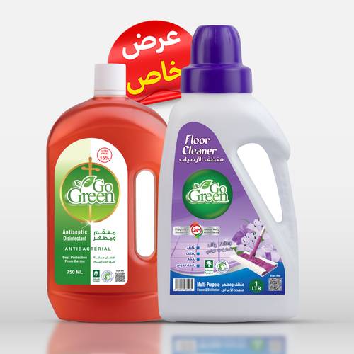 Antiseptic and Disinfectant 750 ML +  Floor Cleaner Lilly Valliy 1 LTR
