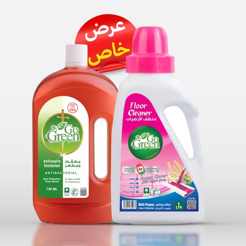 Antiseptic and Disinfectant 750 ML +  Floor Cleaner Lilly Valliy 1 LTR