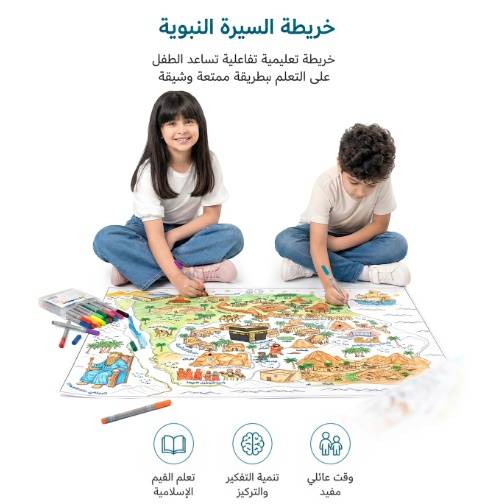 خريطة تلوين السيرة النبوية الشريفة
