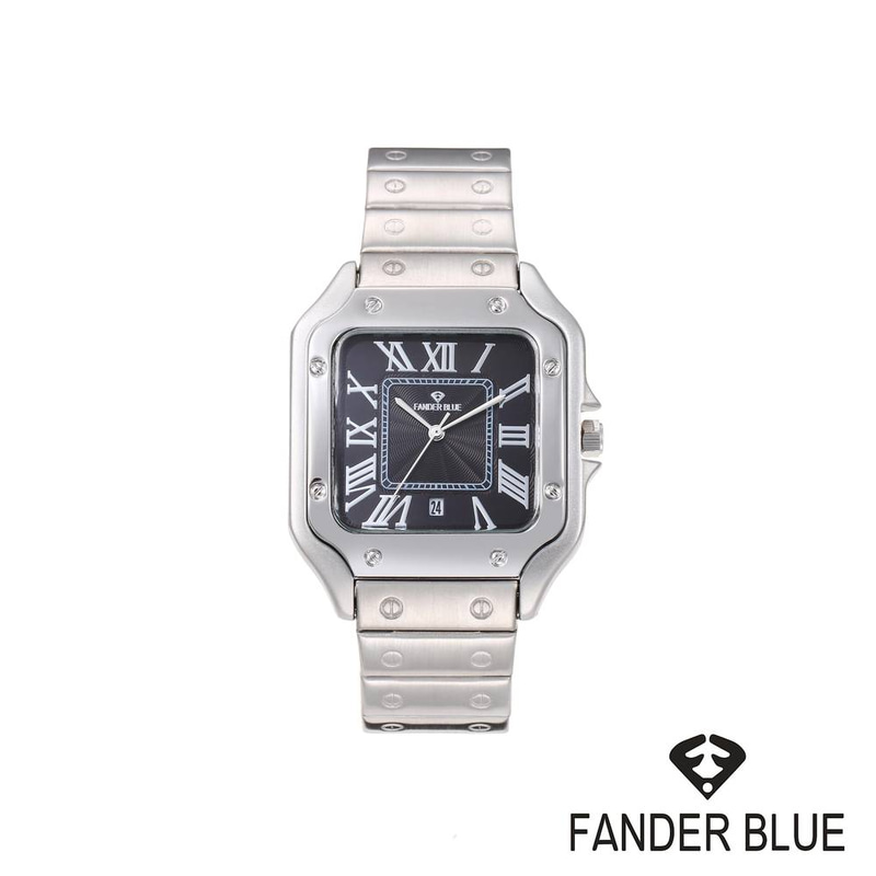 ساعة رجالية ماركة فندربلو FANDER BLUE مستوحى من كارتييه