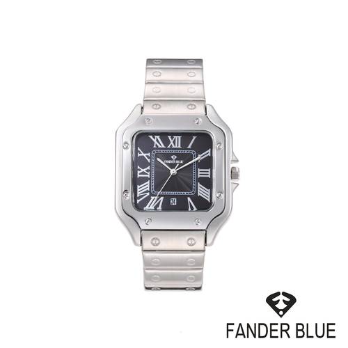 ساعة رجالية ماركة فندربلو FANDER BLUE مستوحى من كارتييه