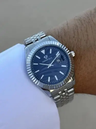 ساعة رجالية FANDER BLUE مستوحى من رولكس