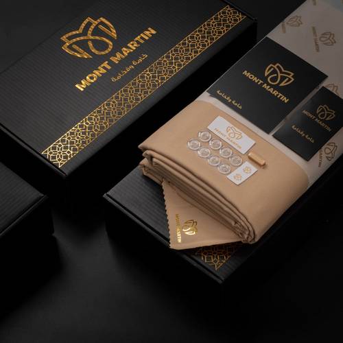 قماش شتوي رجالي لون جملي ماركة مونت مارتن MONT MARTIN