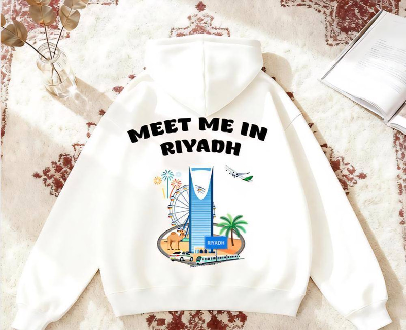 هودي مطبوع بشعار Meet