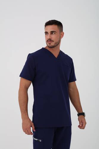 Coolmedz | Irvine | Scrub Top In Navy
