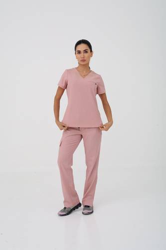 Healing Hands | Quest Collection | HH755 | Billie V-Neck scrub Top | Pink-Pearl