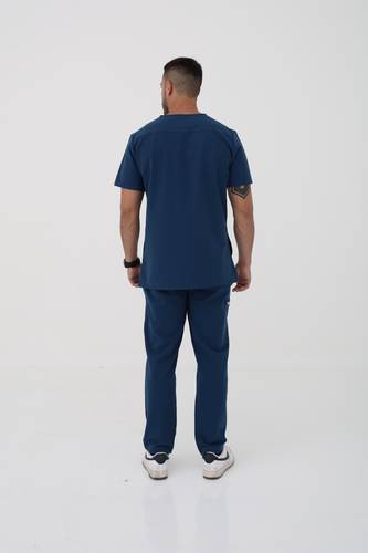 coolmedz | Lemans | Scrub Top In Caribbean Blue