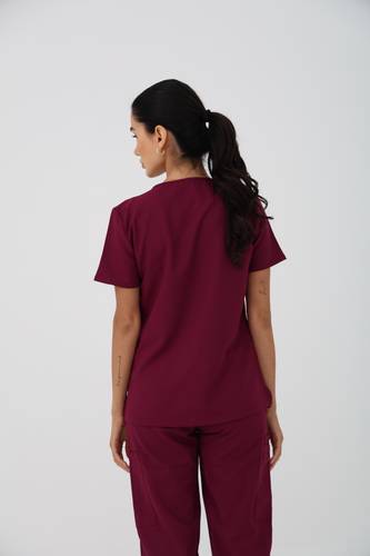 Cherokee | WW Ultra | V-Neck Top | CK953A | Wine
