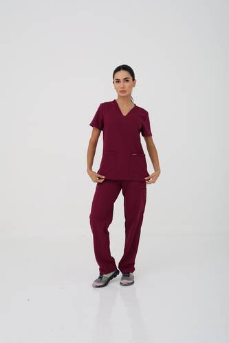 Cherokee | WW Ultra | V-Neck Top | CK953A | Wine