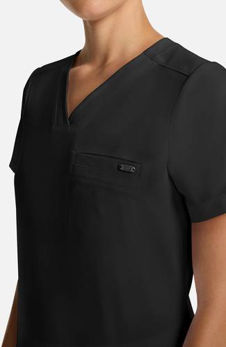 Healing Hands | Quest Collection | HH755 | Billie V-Neck scrub Top | Black
