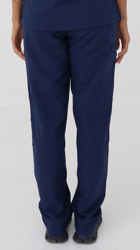 Cherokee | WW Ultra | Mid Rise Pull-on Slim Leg Cargo Pant | Navy
