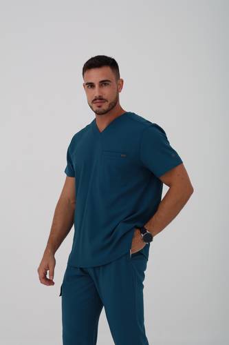 Healing Hands | Quest | HH758 | Ari scrub Top | Carribean blue 