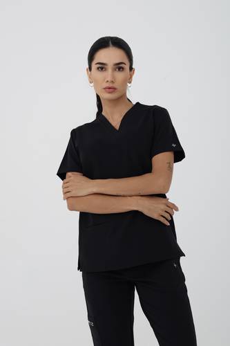 Coolmedz | Verona | Scrub Top In Black 