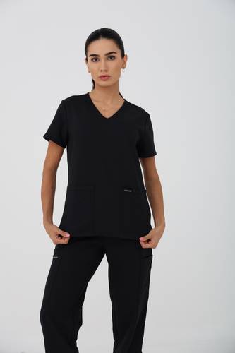 Cherokee | WW Ultra | V-Neck Top | CK953A | Black 