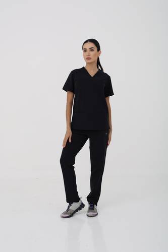 Coolmedz | Forli | Scrub Bottom In Black 