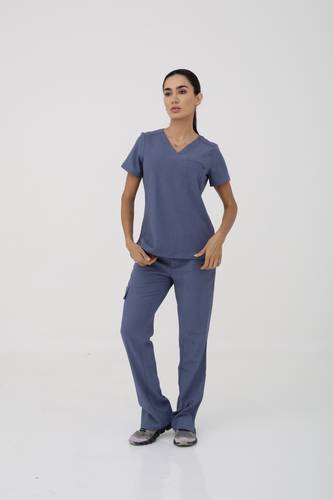 Healing Hands | Quest Collection | HH755 | Billie V-Neck scrub Top | Twilight-Blue
