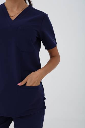 Coolmedz | Brooklyn | Scrub Top In Navy 