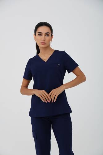 Healing Hands | Quest Collection | HH755 | Billie V-Neck scrub Top | Navy