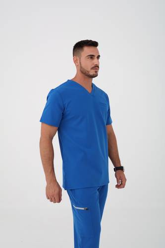 Coolmedz | Oregon | Scrub Top In Ocean Blue 