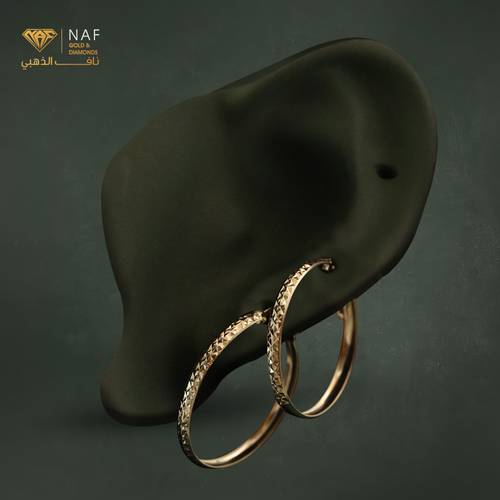 18K Pure Italian Yellow Gold Earrings - Approx. 1.7 Grams