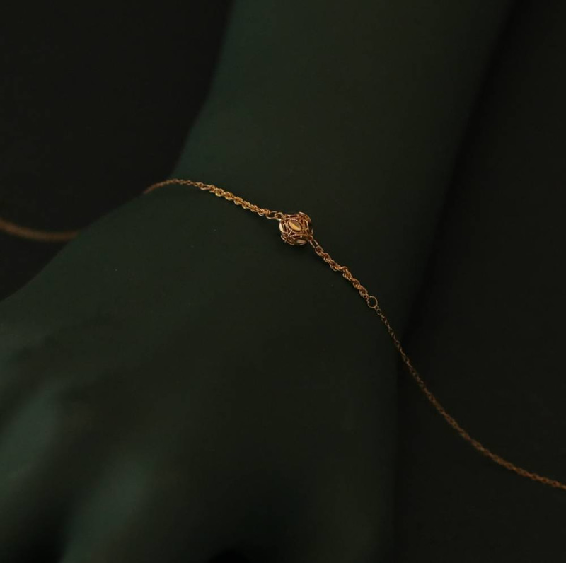 18K Solid Gold Bracelet, Approx. 0.9 oz