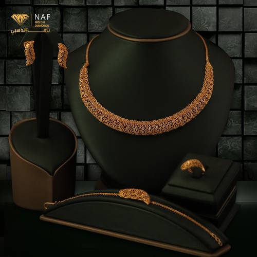 21K Pure Gold Jewelry Set Approximately 45.88g