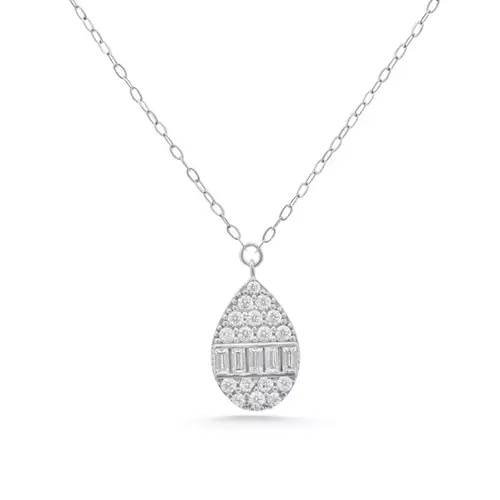 18K White Gold Necklace - Approx. 1.02 Grams