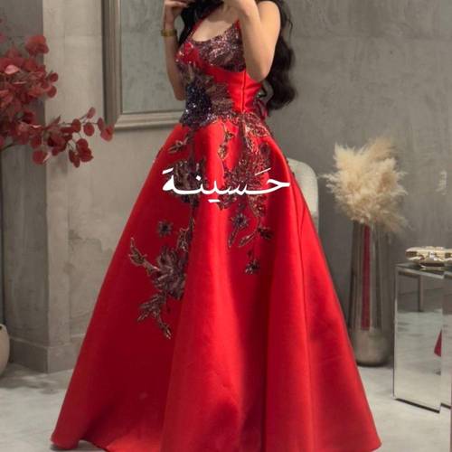 فستان توهج ليل ملكي بدون اكمام