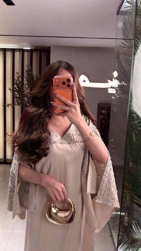 جلابية وهج بلونين HA2274