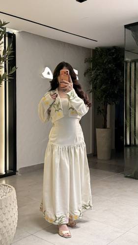 فستان  الزهر الموشّى