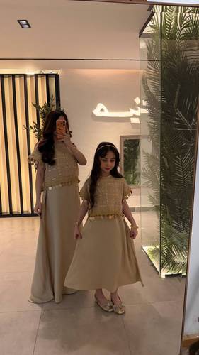 جلابية بناتي قطعتين