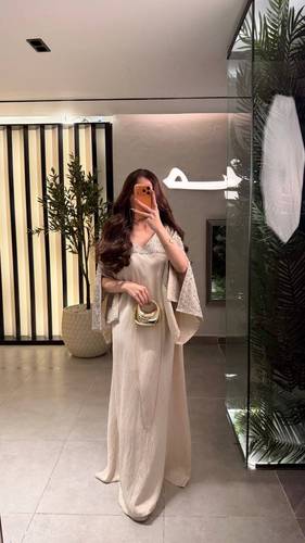 جلابية وهج بلونين HA2274