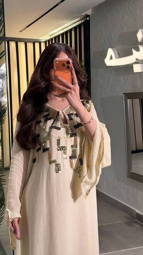 جلابية نَدى اللؤلؤ ثلاث ألوان 