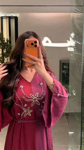 جلابية نجم الرمان بثلاث ألوان HA2433
