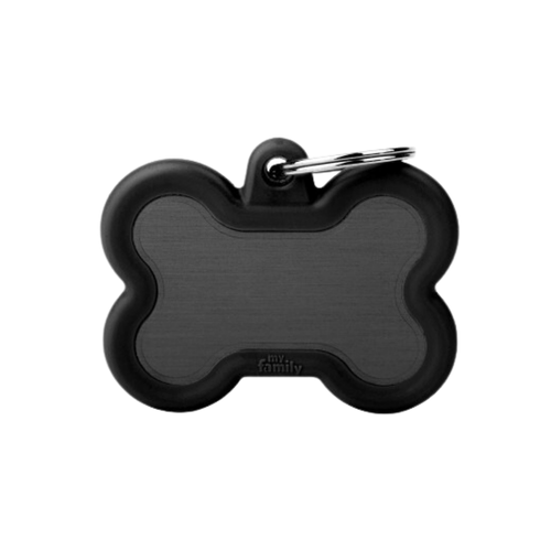 MF Tags BLACK BONE ALU BLACK RUBBER