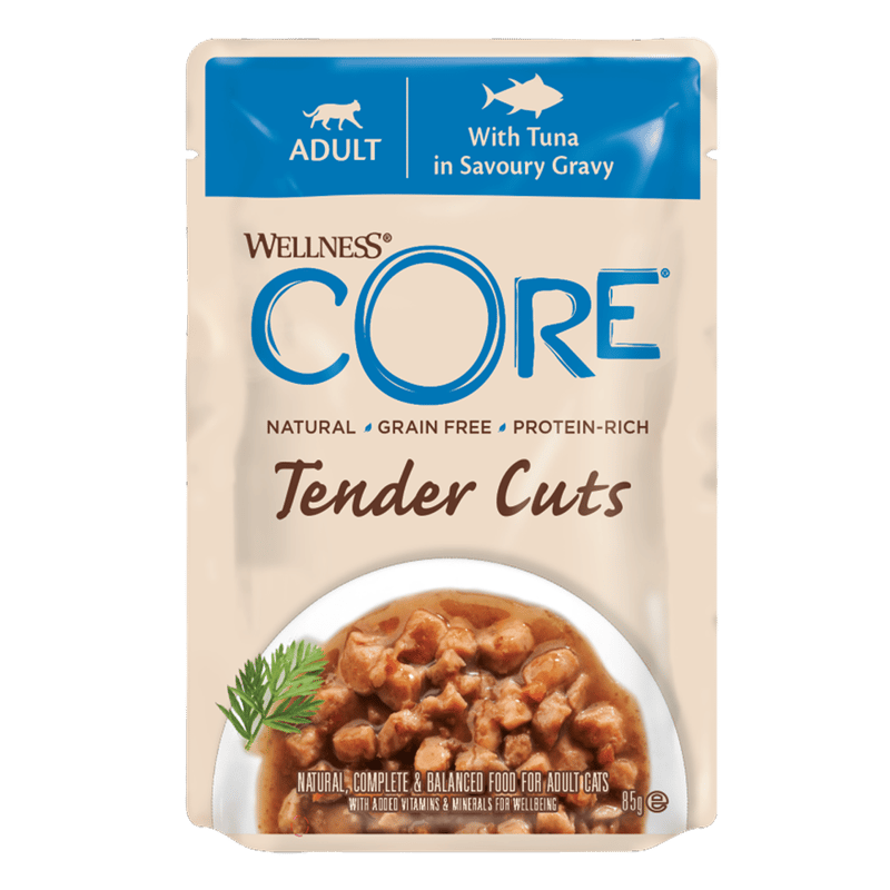 Wellness CORE Tender Cuts Tuna in Savoury Gravy Wet Cat Food | 85g
